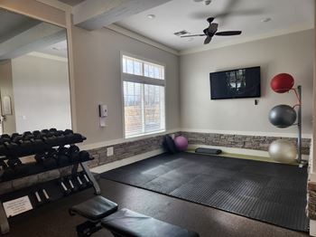 State-of-the-art fitness center with 24-7 access
